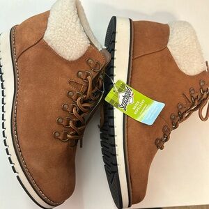 Ortholite Eco Cognac women’s boots lined size 10